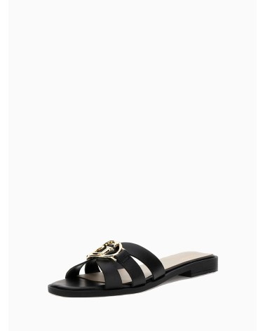 Elegant Black Mules for Women - Model FLJSYM-LEA03